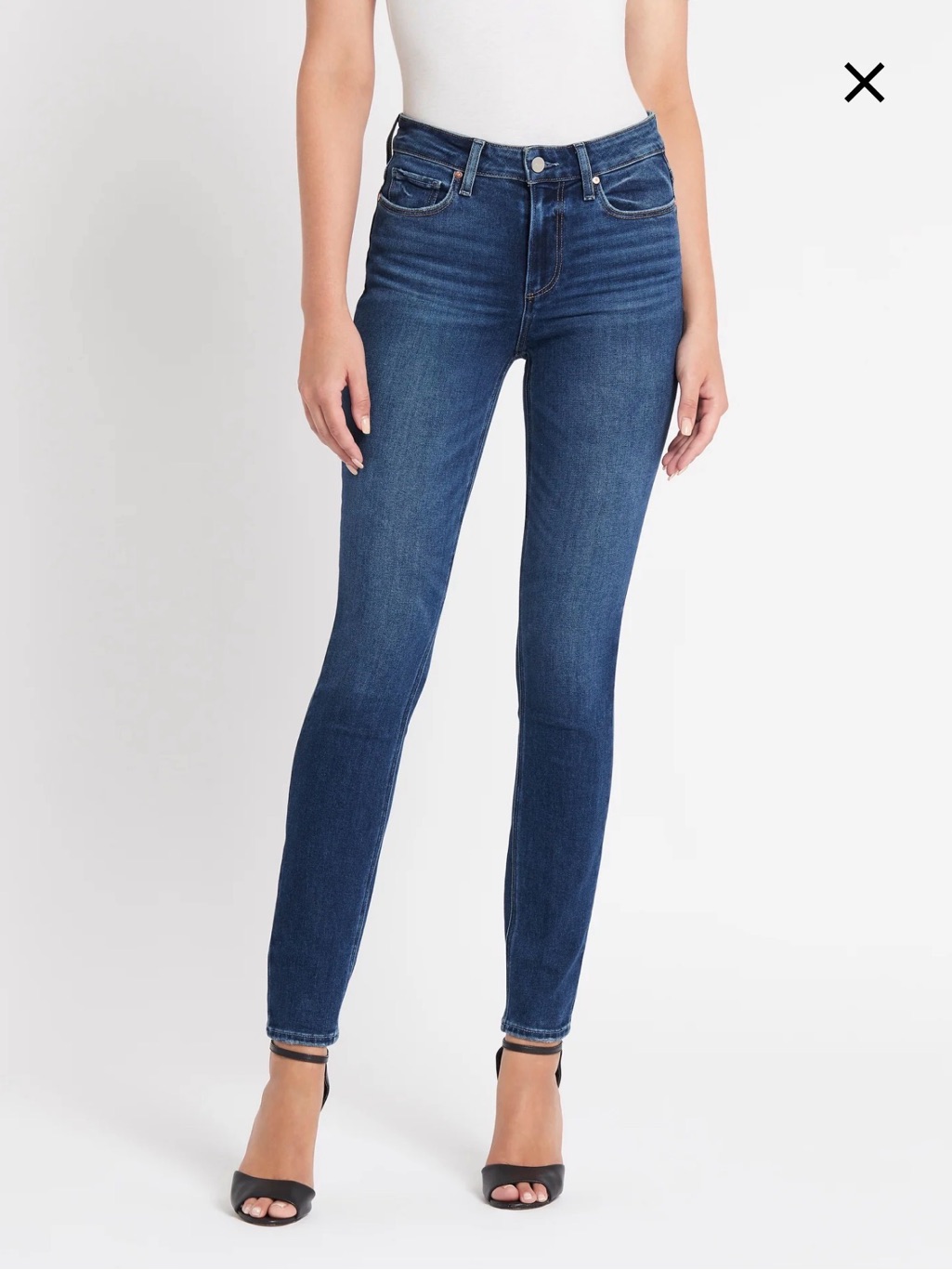 Paige Hoxton Ultra Skinny Jeans Medium Wash | 30 | Good Condition